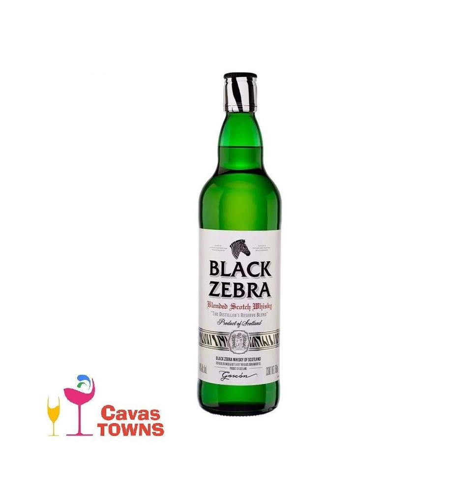 Whisky Black Zebra 750 ml - Cavas Towns Whisky Black Zebra 750 ml - Cavas Towns