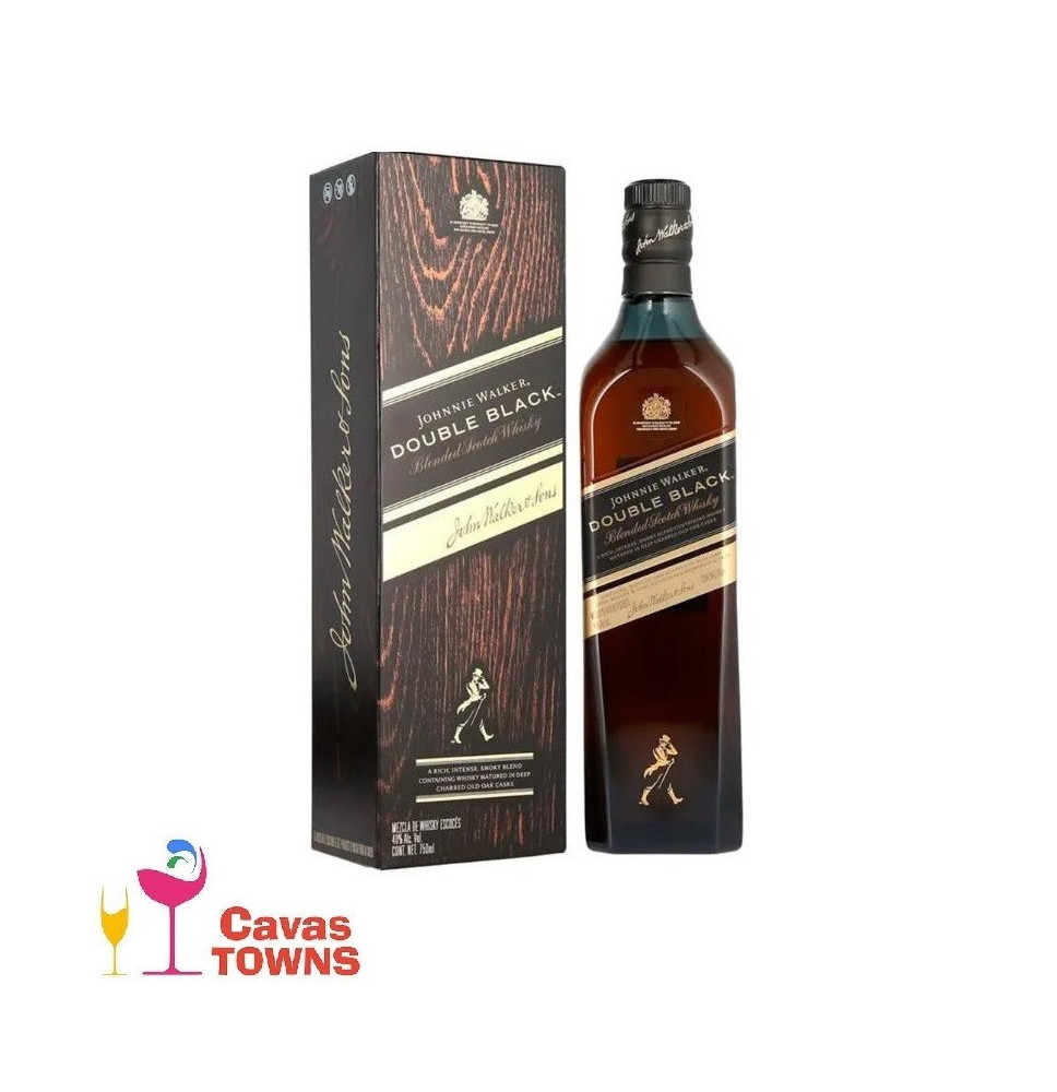 Whisky Johnnie Walker Double Black - 750 ml - Cavas Towns