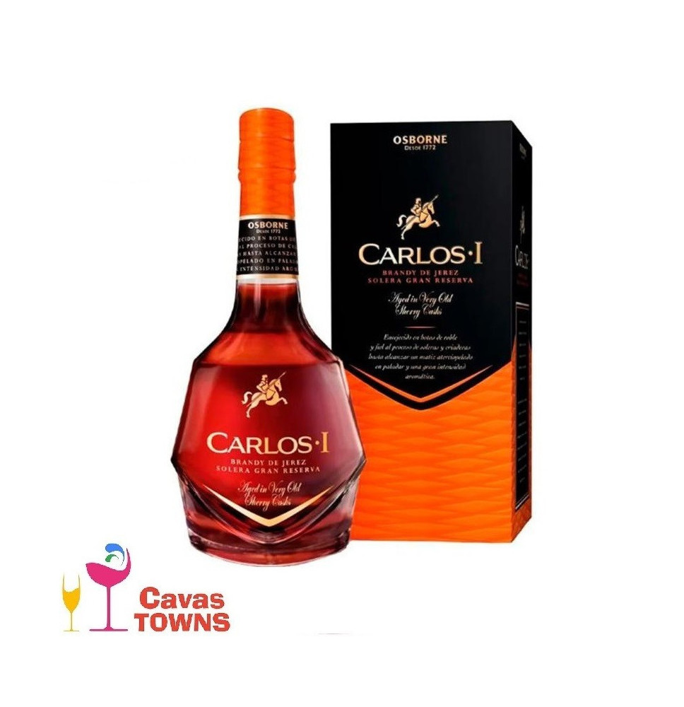 Brandy Carlos I Solera Gran Reserva 700 ml - Cavas Towns