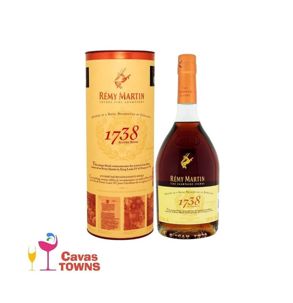 Cognac Remy Martin 1738 Accord Royal 700 ml - Cavas Towns