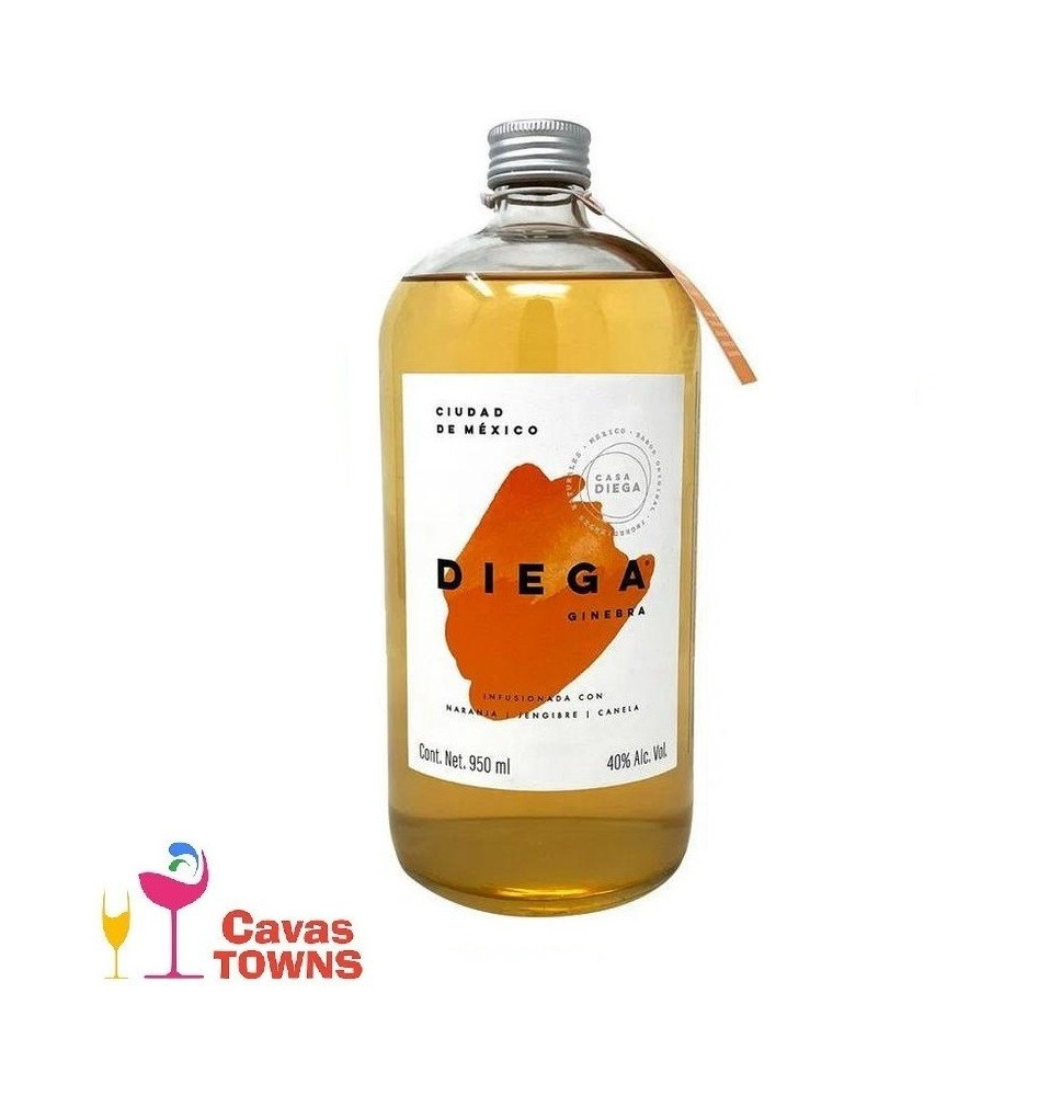 Ginebra Diega Naranja 950 Ml - Cavas Towns
