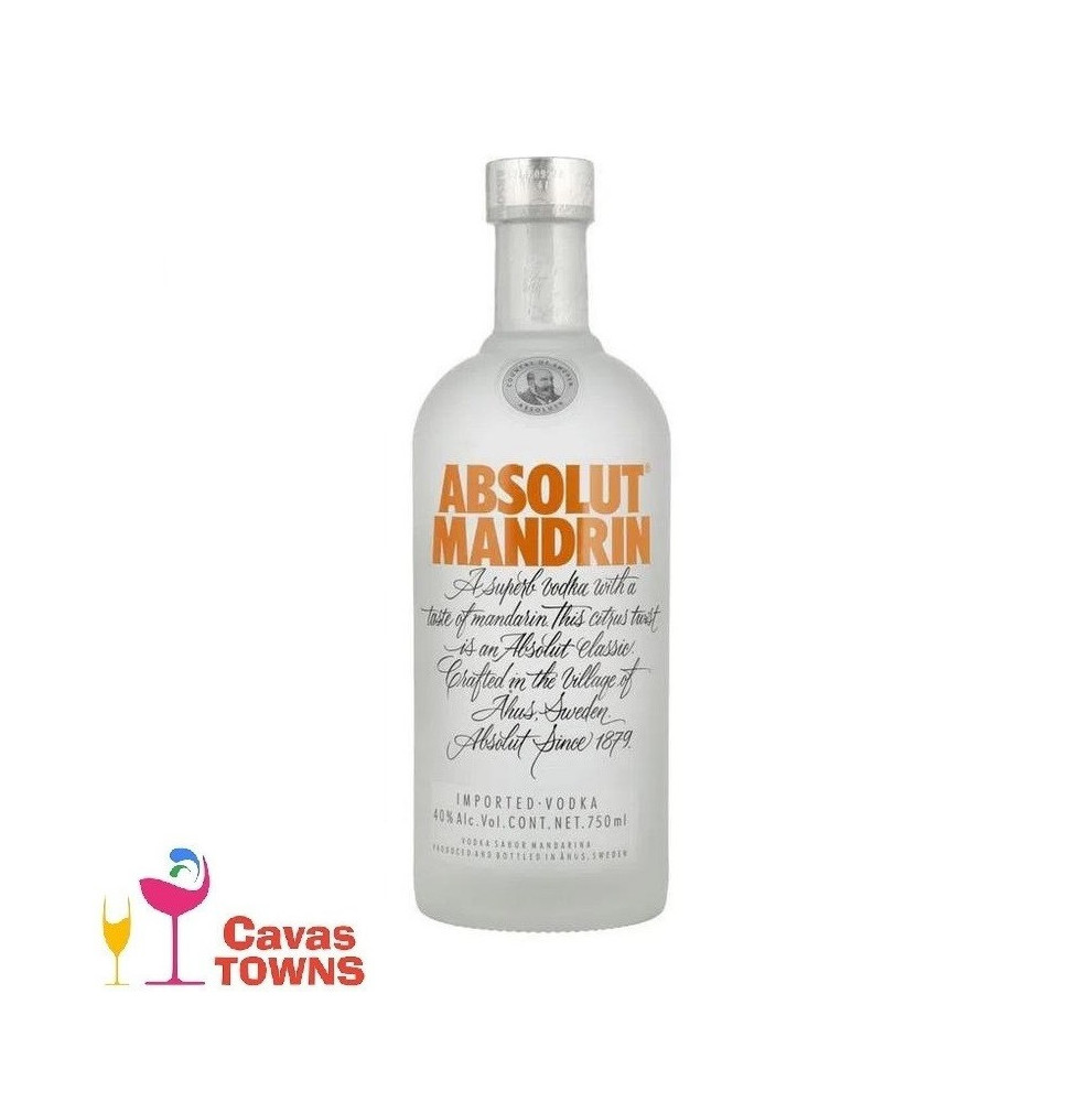 Vodka Absolut Mandarin 750 ml - Cavas Towns Vodka Absolut Mandarin 750 ml - Cavas Towns