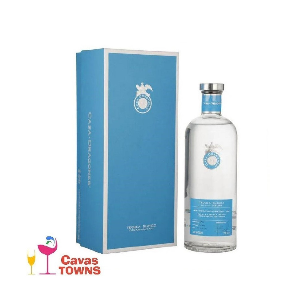 Tequila Casa Dragones Blanco 750ml - Cavas Towns