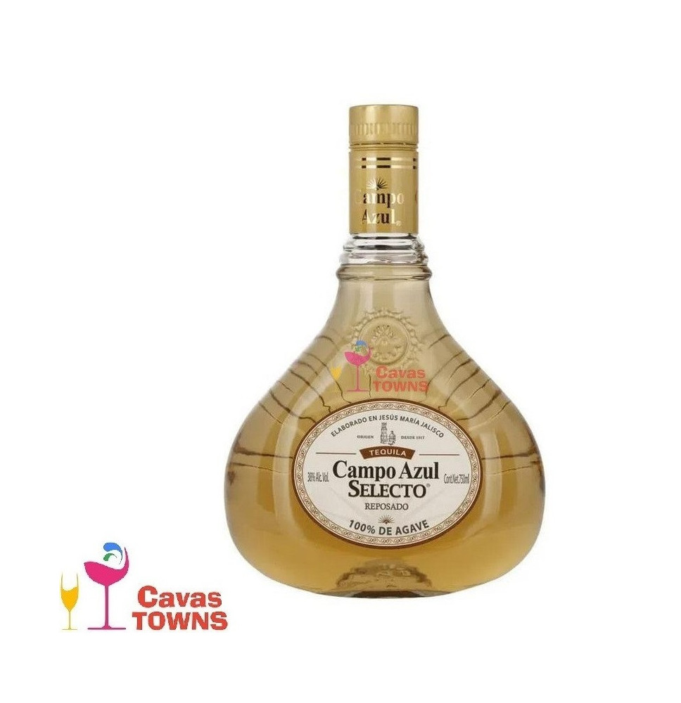 Tequila Campo Azul Selecto Reposado 750 ml - Cavas Towns