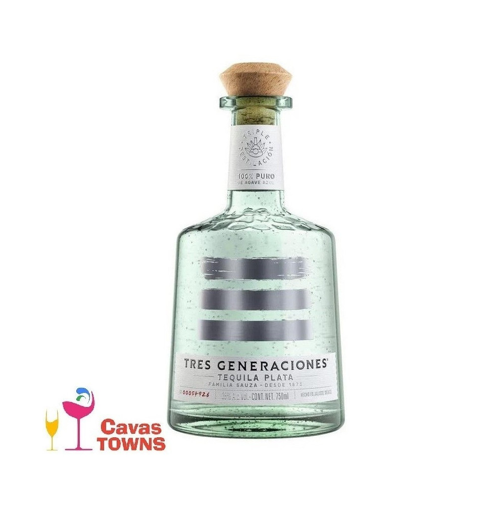 Tequila Tres Generaciones Plata 750 ml - Cavas Towns