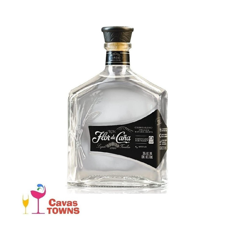 Ron Flor de Caña Cristalino 750 ml - Cavas Towns