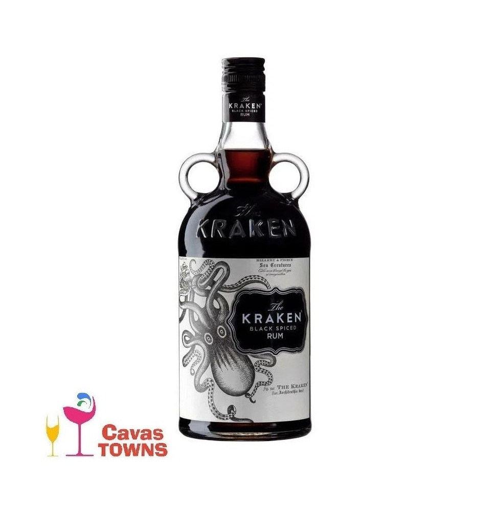 Ron Kraken Black Spiced 750 ml - Cavas Towns