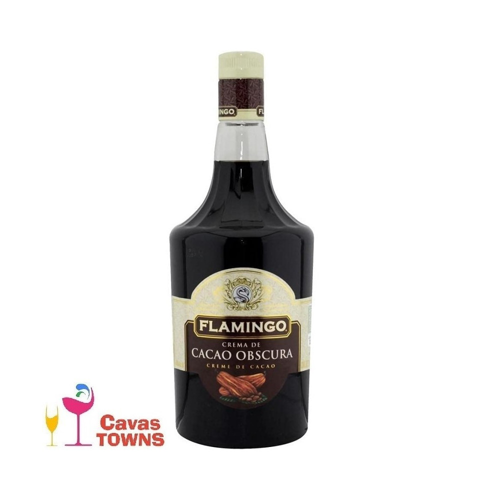 Licor De Cacao Oscura Flamingo 1 L - Cavas Towns