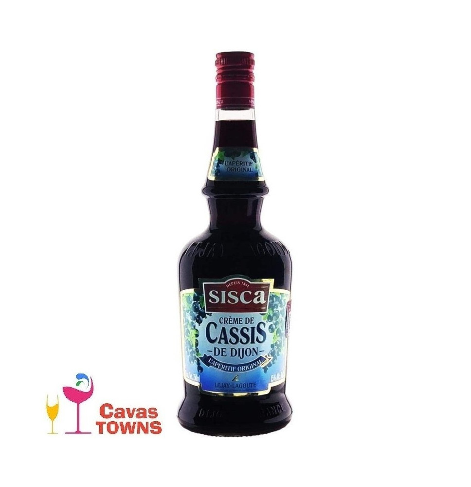 Licor De Crema Cassis Sisca De Dijon 750 ml - Cavas Towns Licor De Crema Cassis Sisca De Dijon 750 ml - Cavas Towns