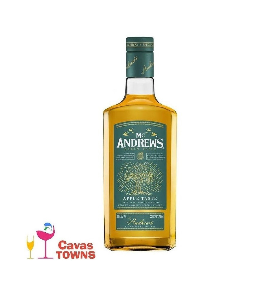 Licor Mc Andrews Green Apple 750 ml Licor Mc Andrews Green Apple 750 ml