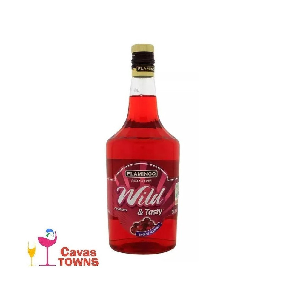 Licor Arandano Flamingo Wild & Tasty 1L - Cavas Towns