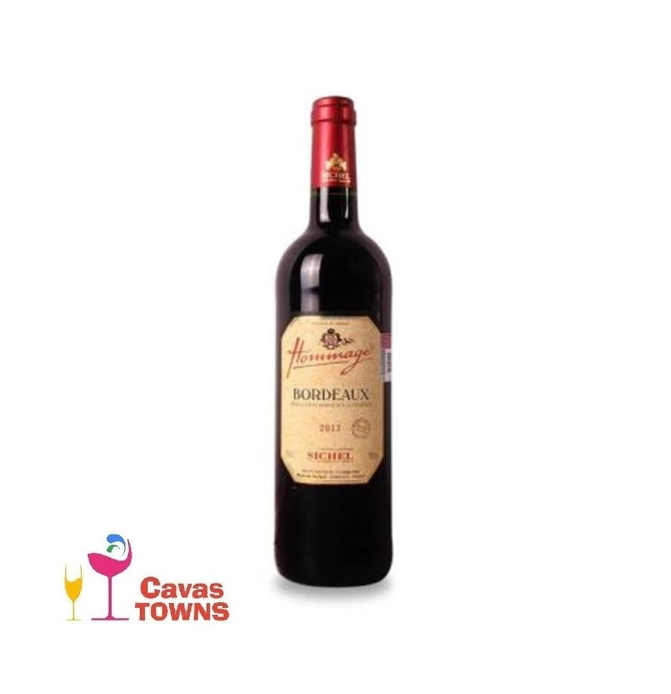 Vino Tinto Hommage Sichel Pays D'OC 750 ml - Cavas Towns