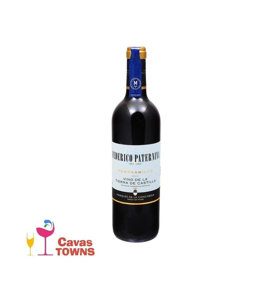 Vino Tinto Federico Paternina Tempranillo Tierra de Castilla 750 ml - Cavas Towns Vino Tinto Federico Paternina Tempranillo Tierra de Castilla 750 ml - Cavas Towns