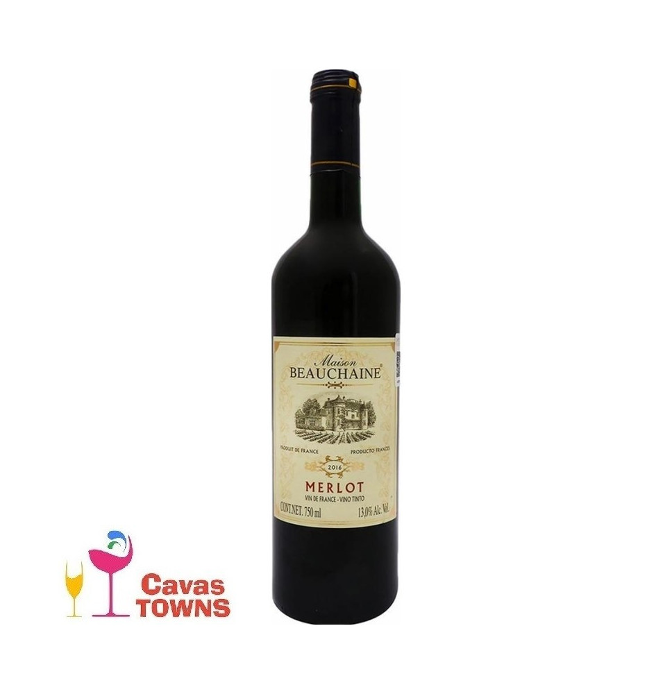 Vino Tinto Maison Beauchaine Merlot 750 ml - Cavas Towns