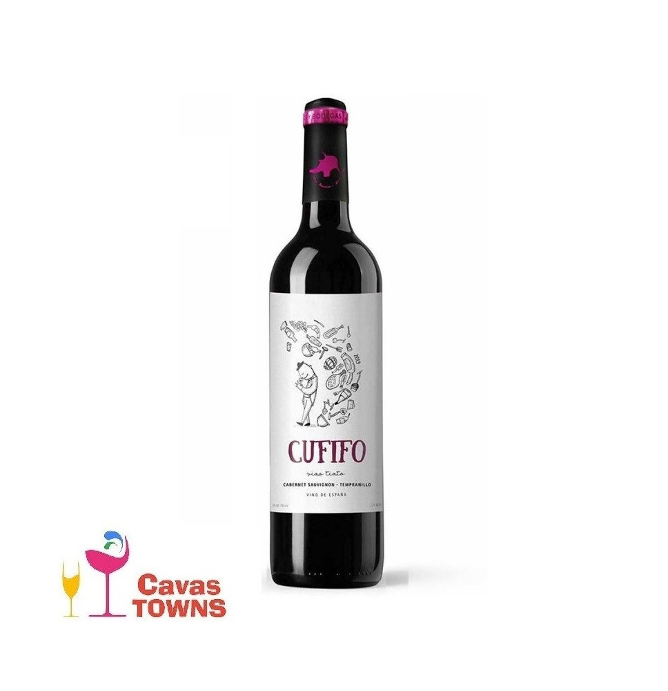 Vino Tinto Cufifo Cabernet Sauvignon Tempranillo 750ml - Cavas Towns Vino Tinto Cufifo Cabernet Sauvignon Tempranillo 750ml - Cavas Towns