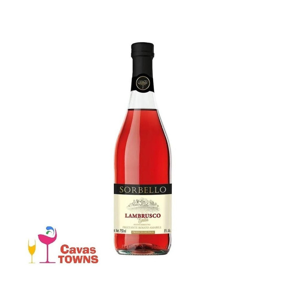 Vino Rosado Sorbello Lambrusco 750 ml - Cavas Towns