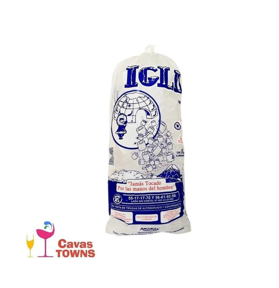 Bolsa de hielo IGLU en cubos 5 kg - Cavas Towns