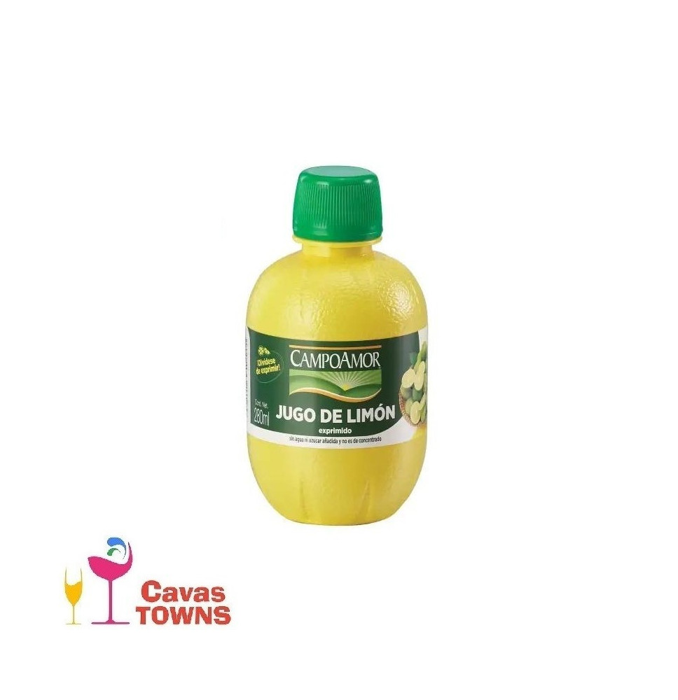 Jugo De Limón Natural Campoamor España 280 ml- Cavas Towns