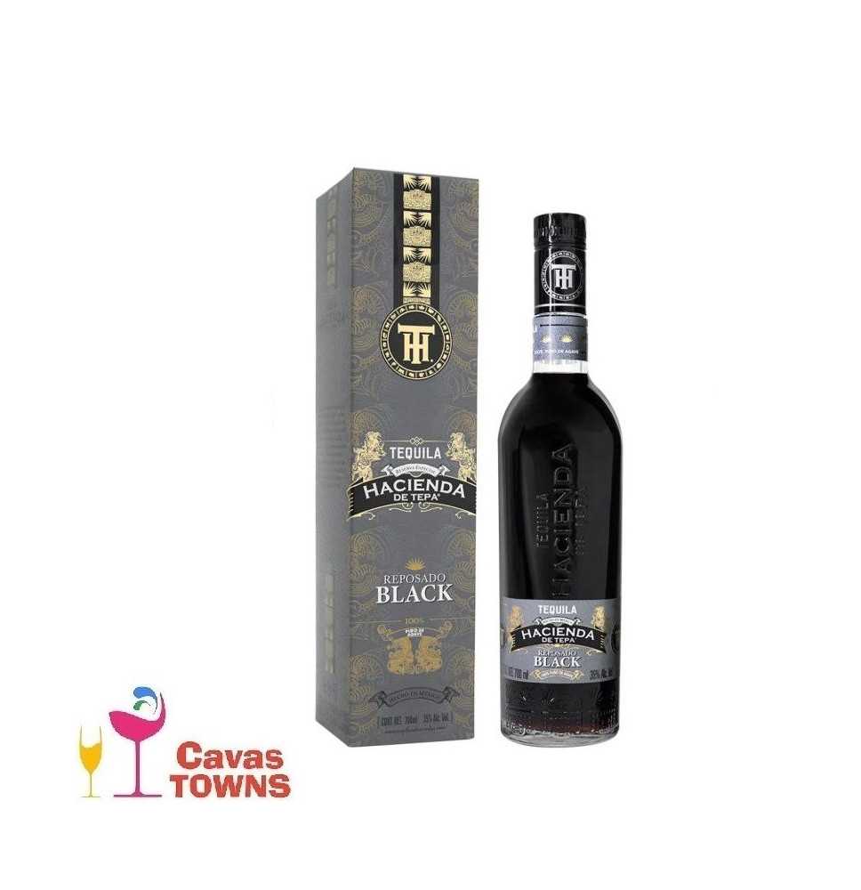 Tequila Hacienda de Tepa Reposado Black 700 ml - Cavas Towns