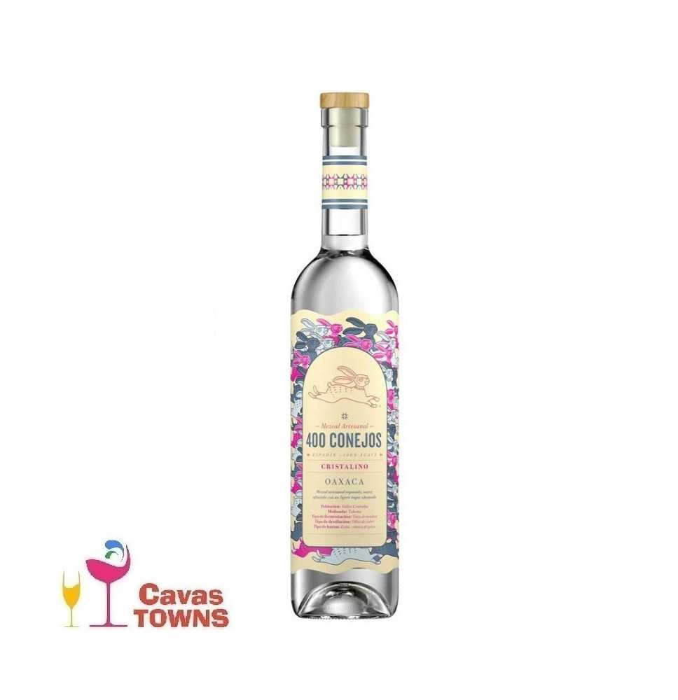 Mezcal 400 Conejos Cristalino Reposado 700 ml - Cavas Towns
