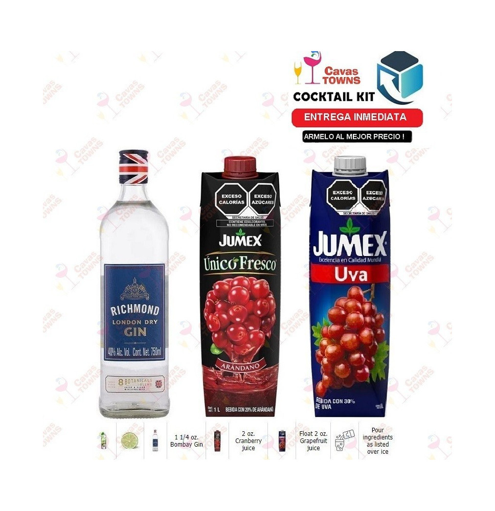 Cocktail Kit Arizona Mud - 2 Receta Recipe - Cavas Towns