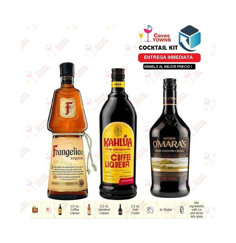 Cocktail Kit Arizona Mud - 3 Receta Recipe - Cavas Towns