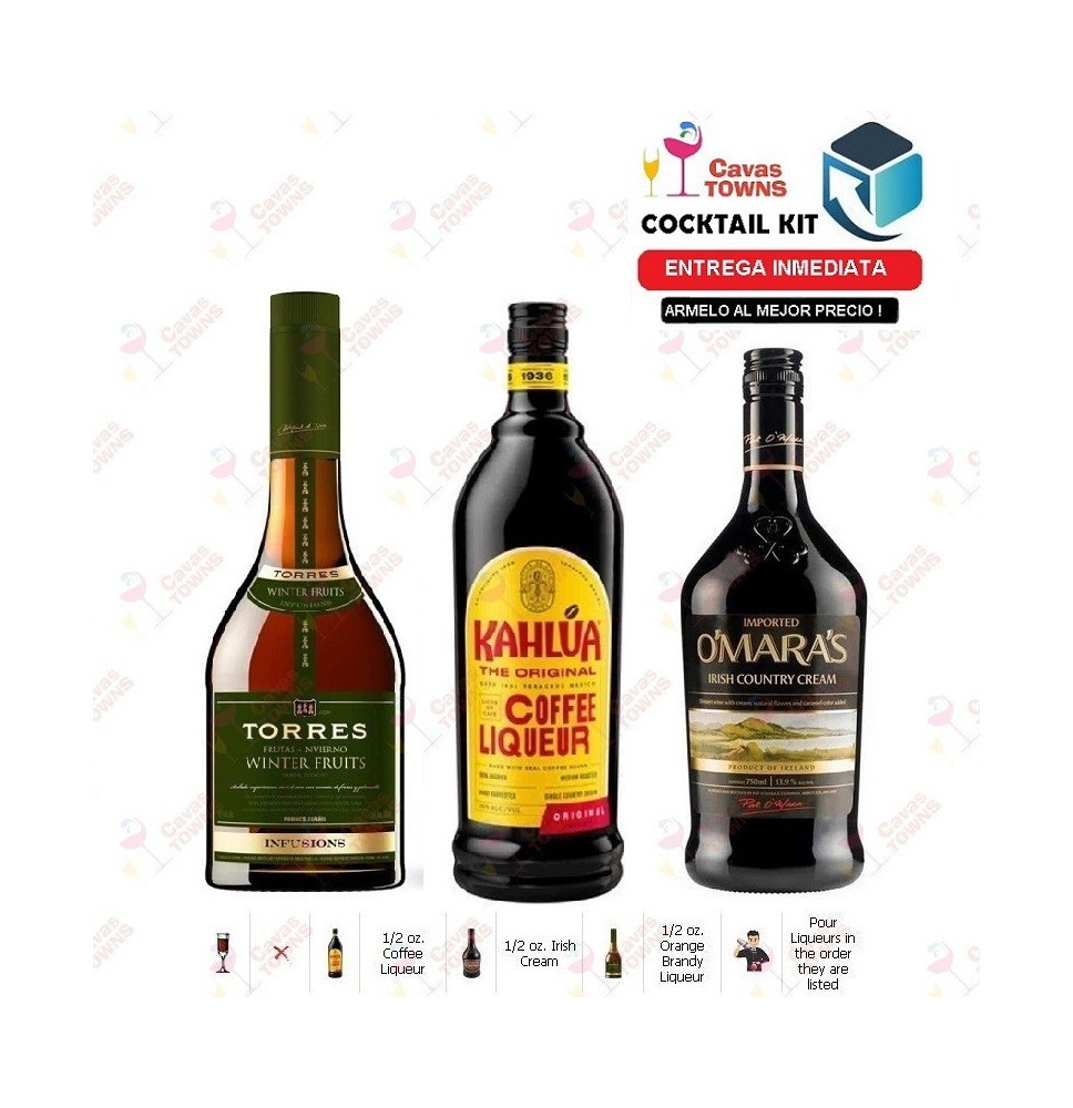 Cocktail Kit B-52 Receta Recipe - Cavas Towns