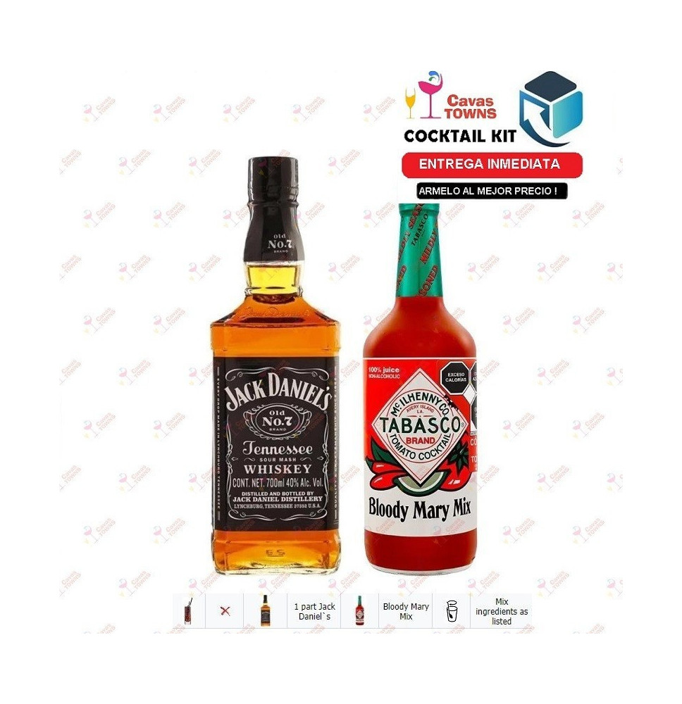 Cocktail Kit Bloody Jack - 2 Receta Recipe - Cavas Towns