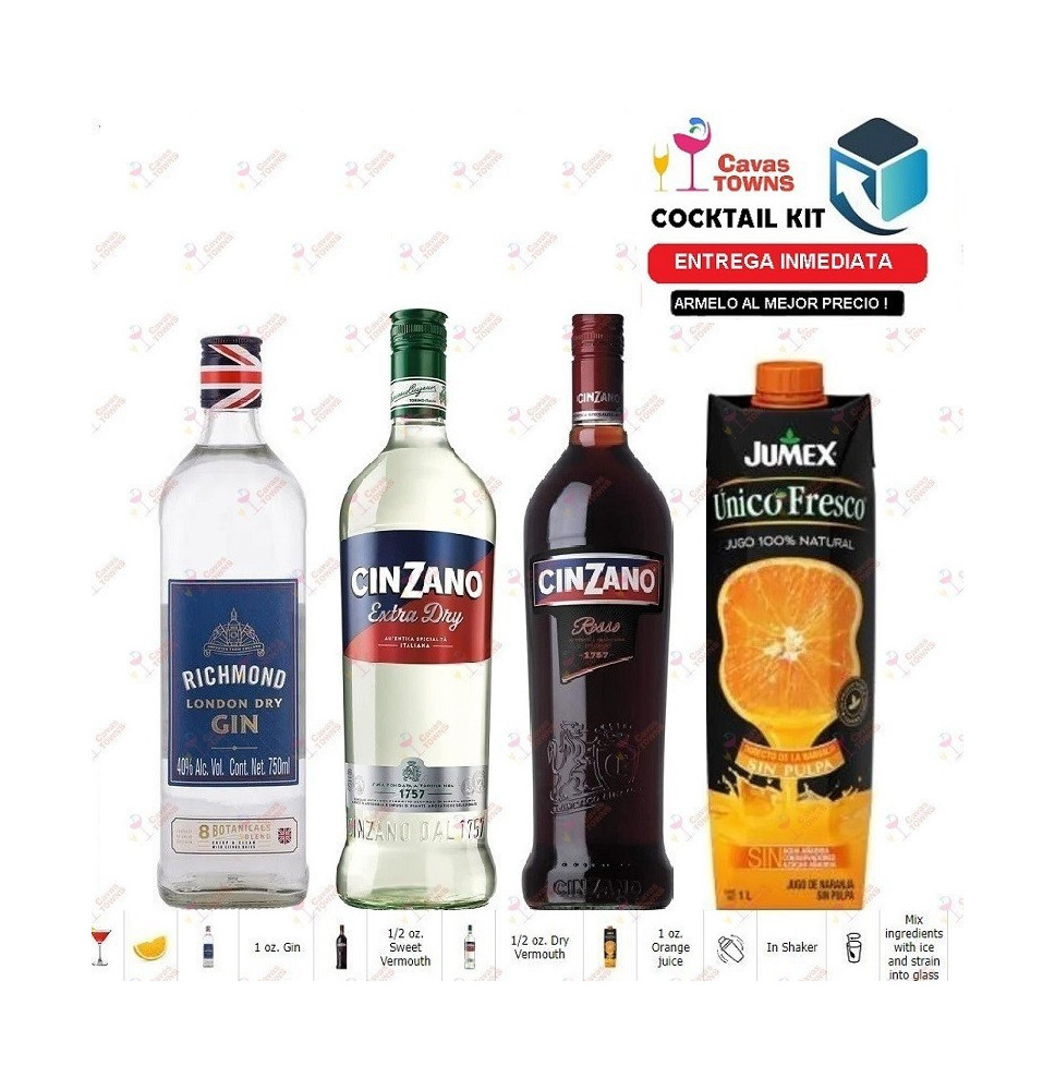 Cocktail Kit Bronx Receta Recipe - Cavas Towns