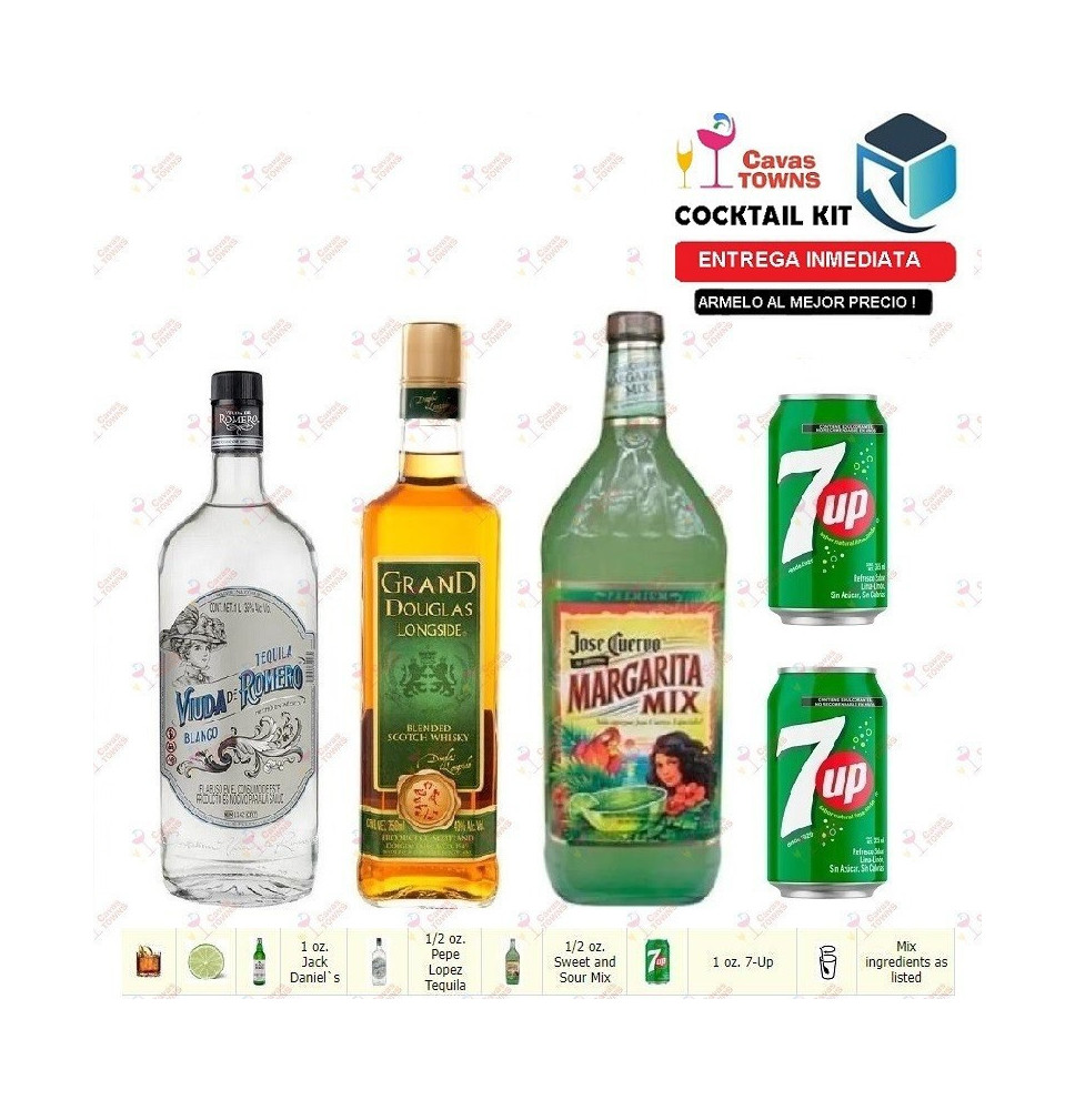 Cocktail Kit Cactus Kicker - 3 Receta Recipe - Cavas Towns