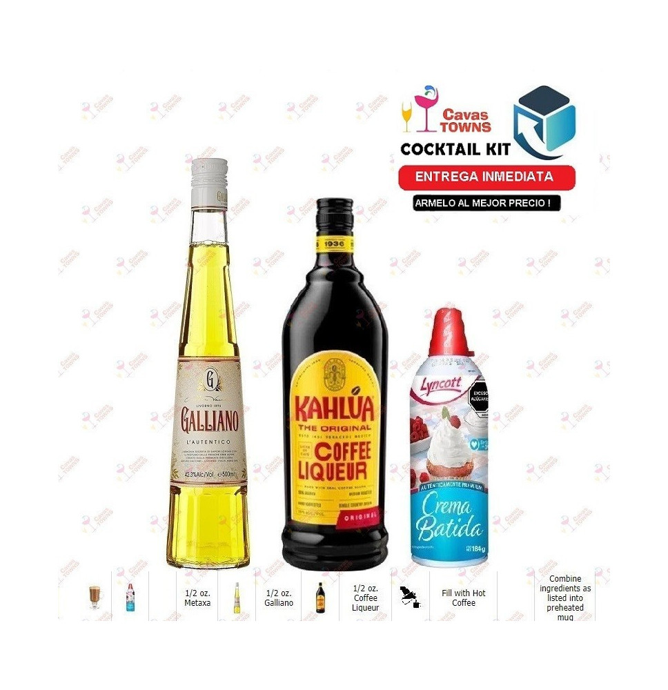 Cocktail Kit Cafe International Receta Recipe - Cavas Towns