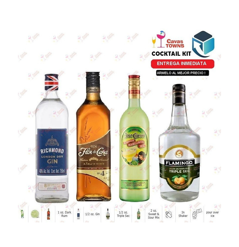 Cocktail Kit Caribbean Iced Tea Receta Recipe - Cavas Towns