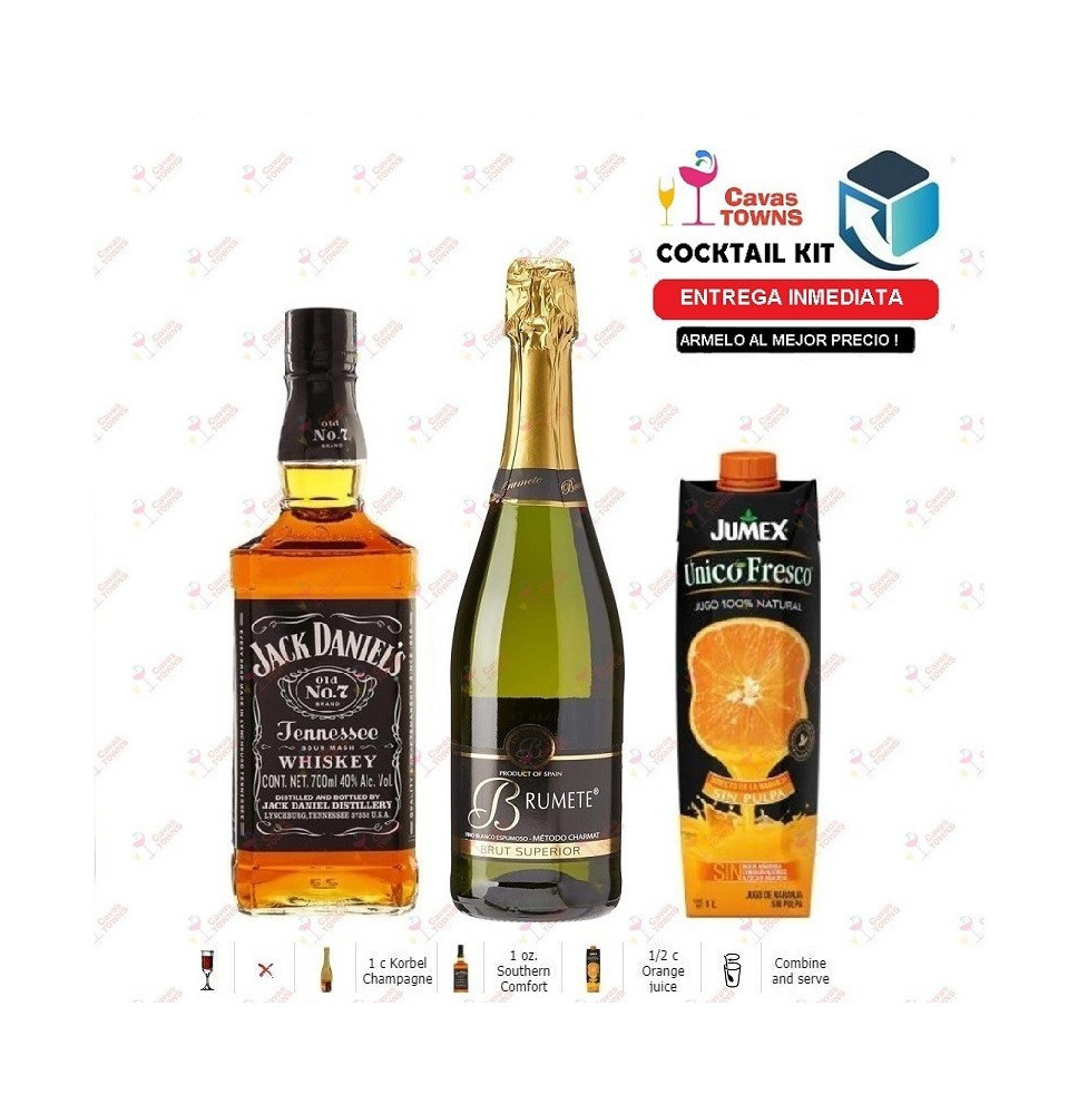 Cocktail Kit Champagne Mimosa - 2 Receta Recipe - Cavas Towns