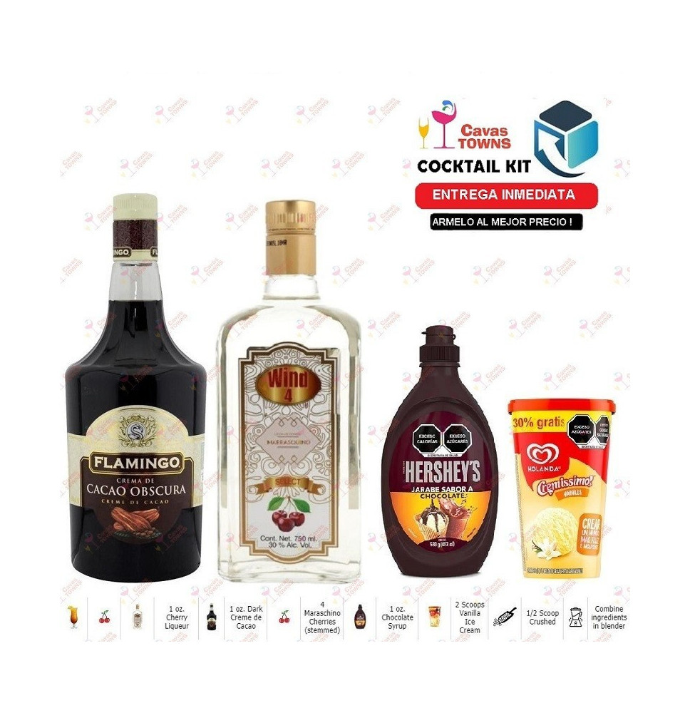 Cocktail Kit Cherry Chocolate Freeze Receta Recipe - Cavas Towns