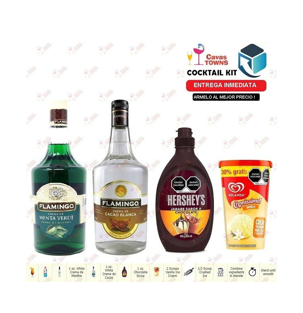Cocktail Kit Chocolate Mint - 1 Receta Recipe - Cavas Towns