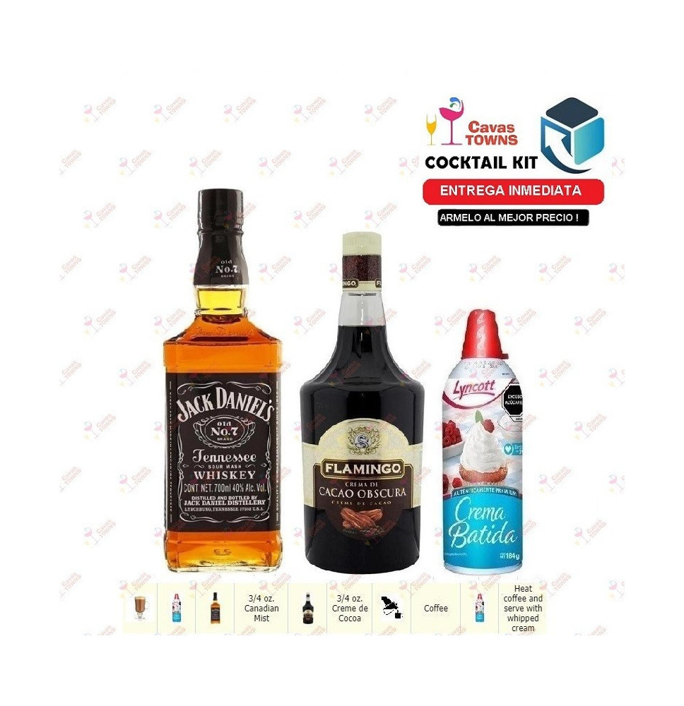 Cocktail Kit Chocolate Moose - 2 Receta Recipe - Cavas Towns