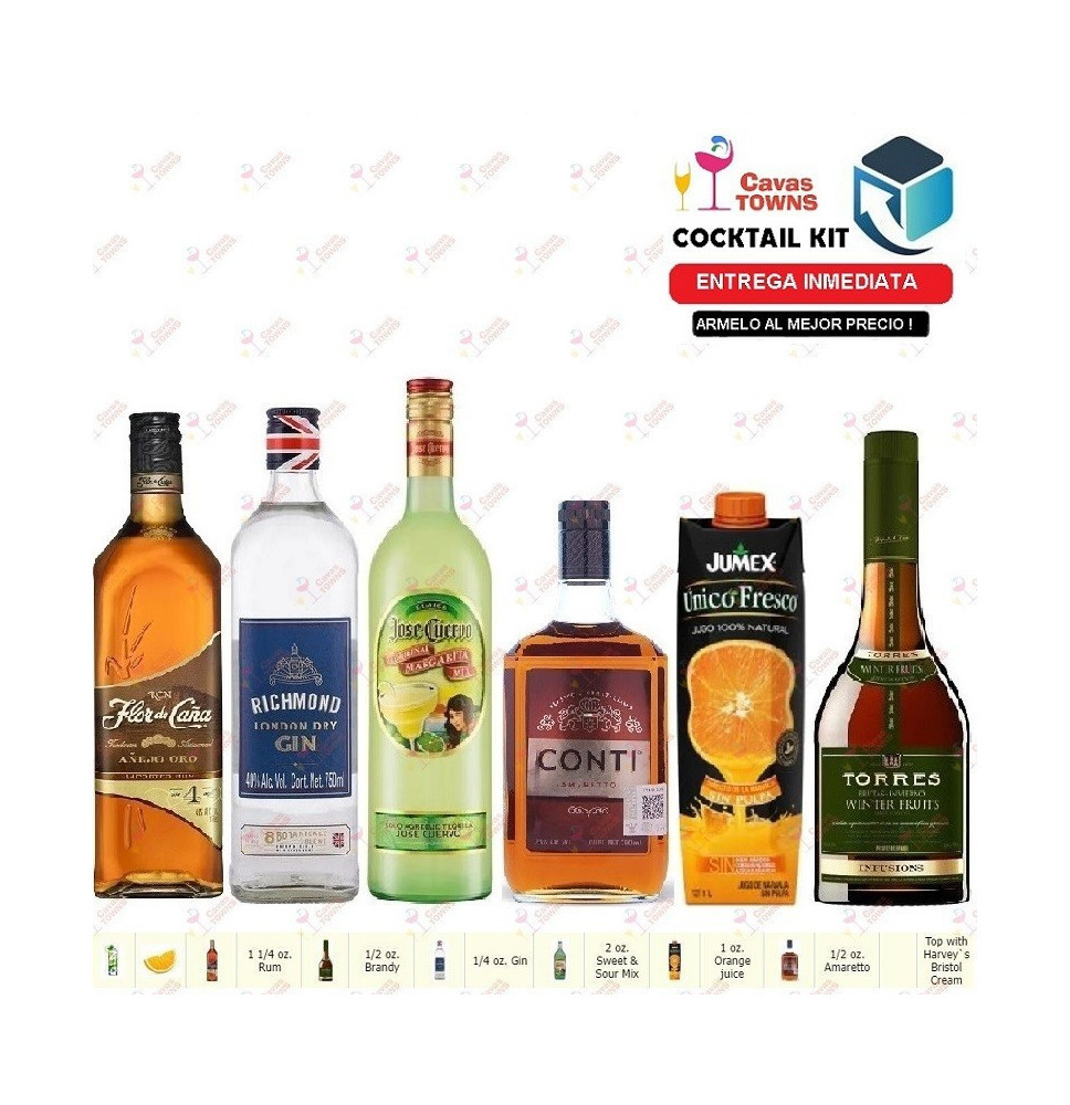 Cocktail Kit Fog Cutter Receta Recipe - Cavas Towns