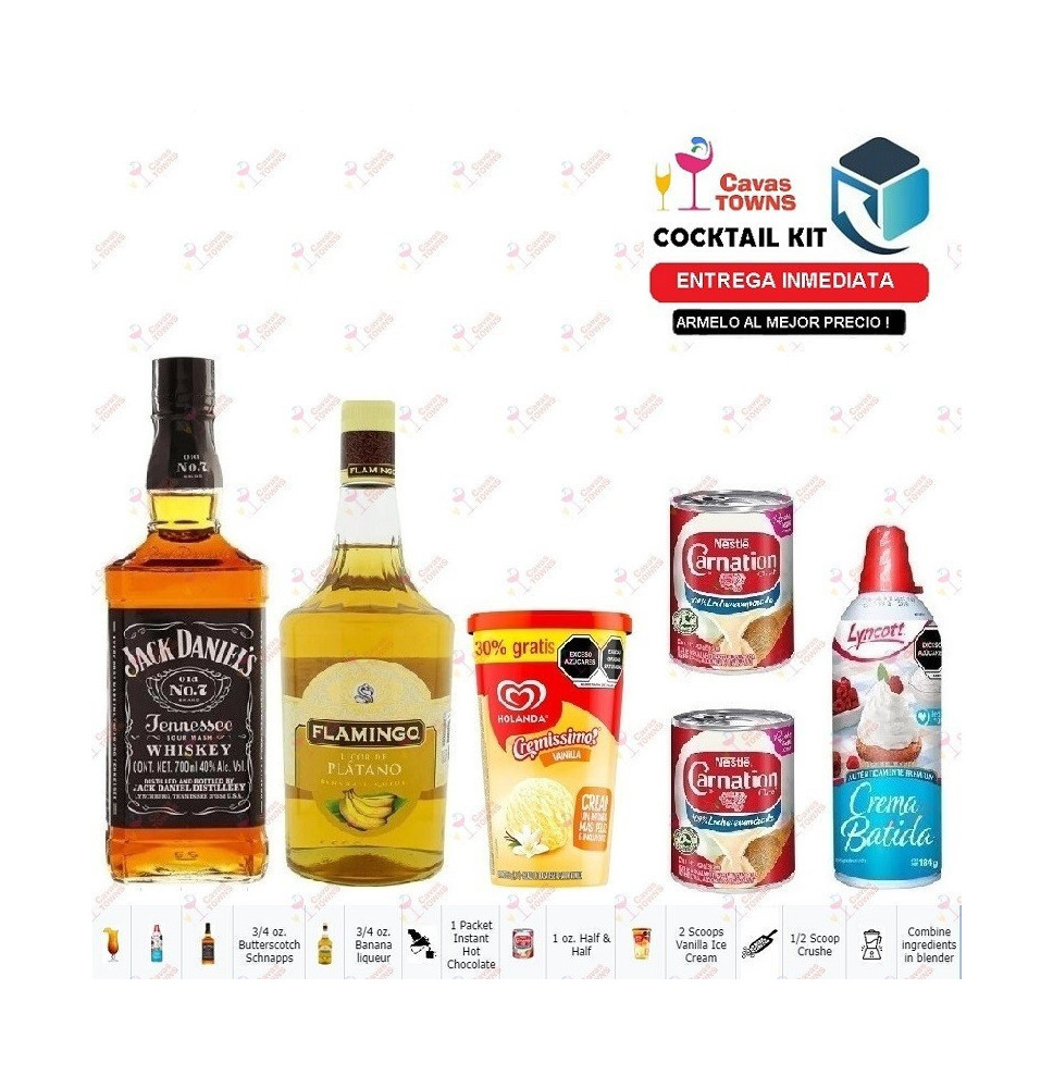 Cocktail Kit Frozen Hot Banana Receta Recipe - Cavas Towns