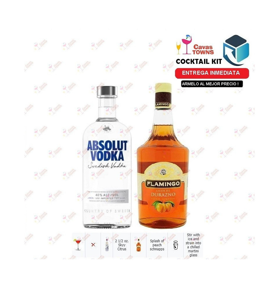 Cocktail Kit Fuzzy Citrus Martini Receta Recipe - Cavas Towns