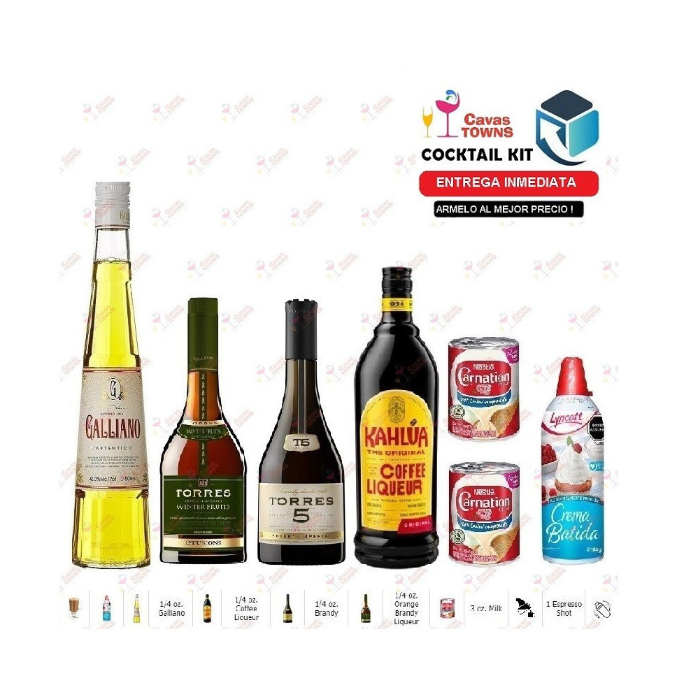 Cocktail Kit Henry 3 Cappuccino Receta Recipe - Cavas Towns