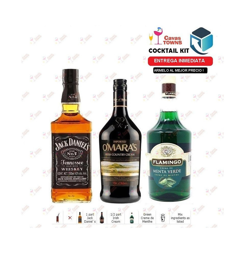 Cocktail Kit Jack Daniel's Irish Lass Receta Recipe - Cavas Towns