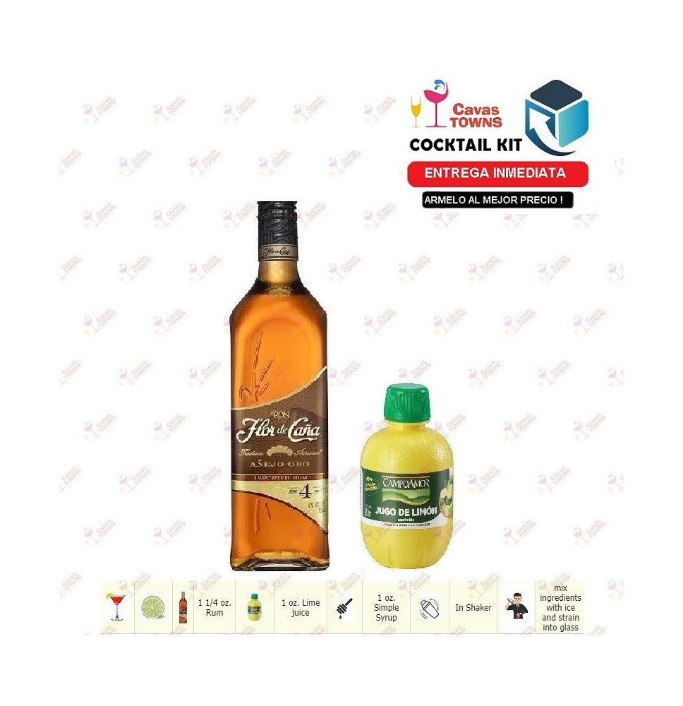 Cocktail Kit Lime Daiquiri - 3 Receta Recipe - Cavas Towns Cocktail Kit Lime Daiquiri - 3 Receta Recipe - Cavas Towns