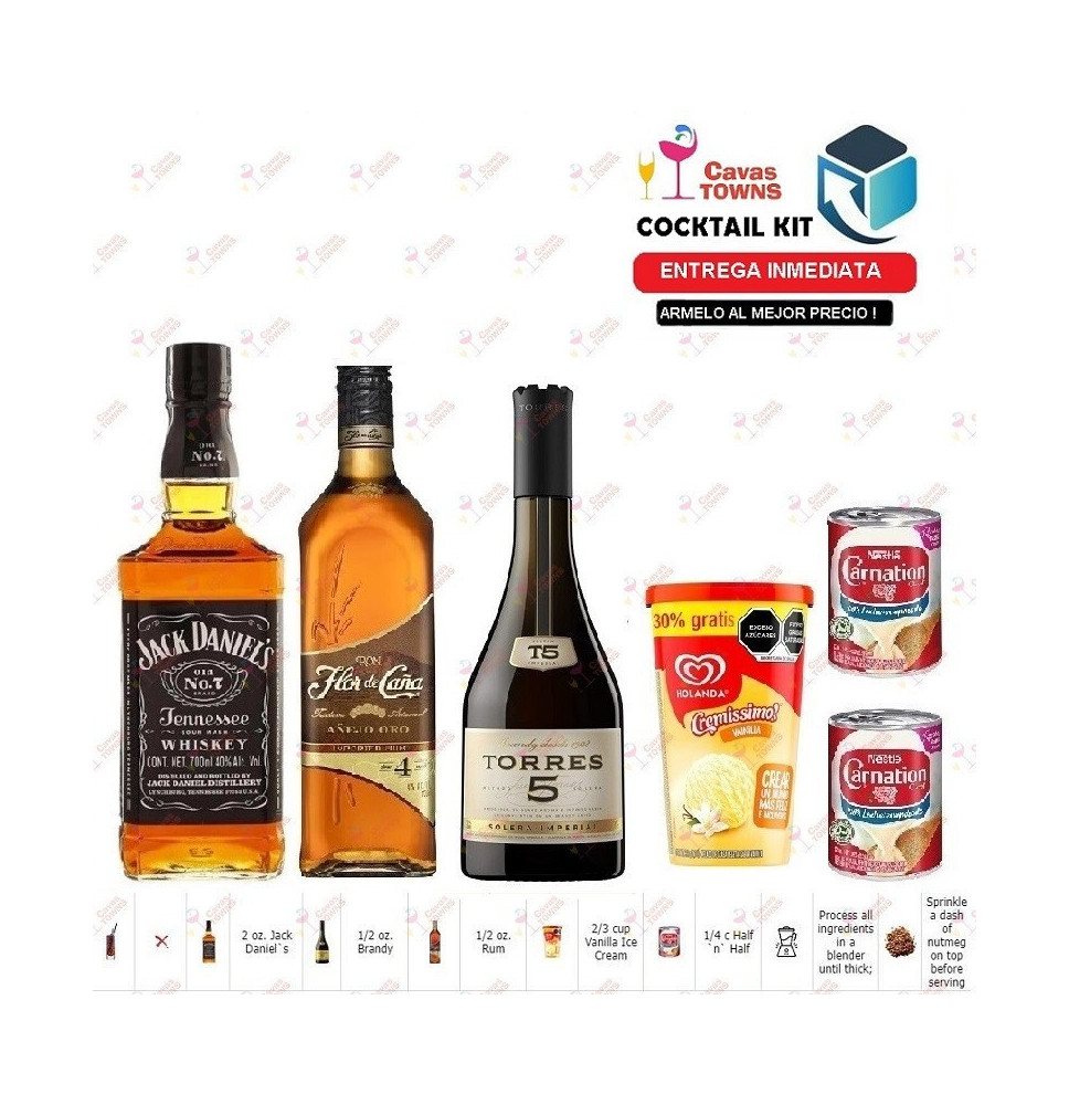 Cocktail Kit Milk Punch Receta Recipe - Cavas Towns