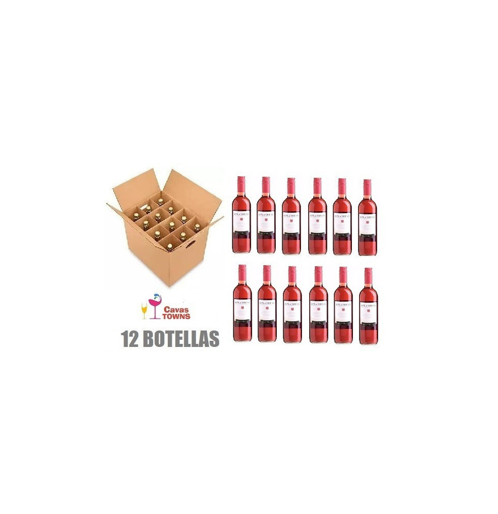 Caja 12 Botellas Vino Rosado Contenda Grenache Rose 750 ml - Cavas Towns Caja 12 Botellas Vino Rosado Contenda Grenache Rose 750 ml - Cavas Towns